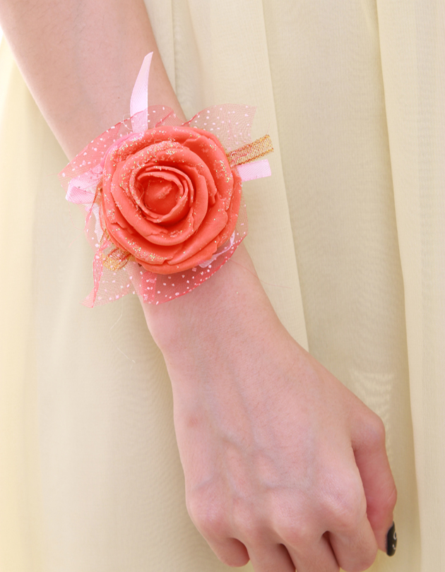 Blossom Bridesmaid Corsage in Red